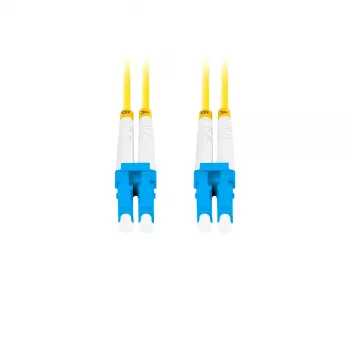 Optiskās šķiedras kabelis LANBERG FO-LULU-SD11-0020-YE, 2 m, G.657.A1, LC–LC, dzeltens