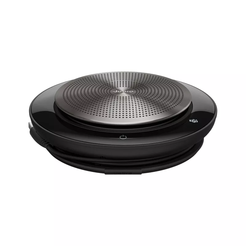 Jabra Speak 750 MS Teams, Universāls, Melns, Sudrabains, 30 m, 70 dB, 0,9 m, Skārienjūtīgs