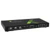 Techly 4x1 USB HDMI 4Kx2K IDATA KVM-HDMI4U KVM slēdzis Melns