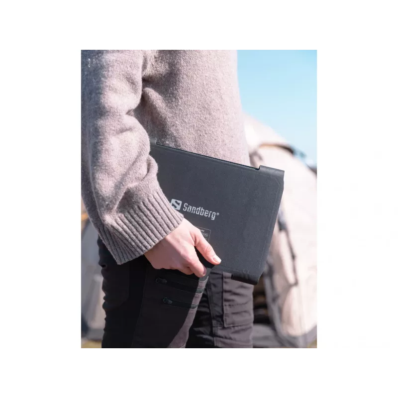 Sandberg Solar Charger 40W QC3.0+PD+DC, āra, saules, melns