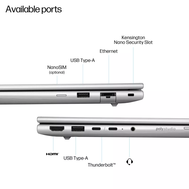 HP EliteBook 6 G1a AMD Ryzen™ AI 7 250 klēpjdators 35,6 cm (14 collu) WUXGA 16 GB DDR5-SDRAM 512 GB SSD Wi-Fi 7 (802.11be) Windows 11 Pro AI PC sudraba