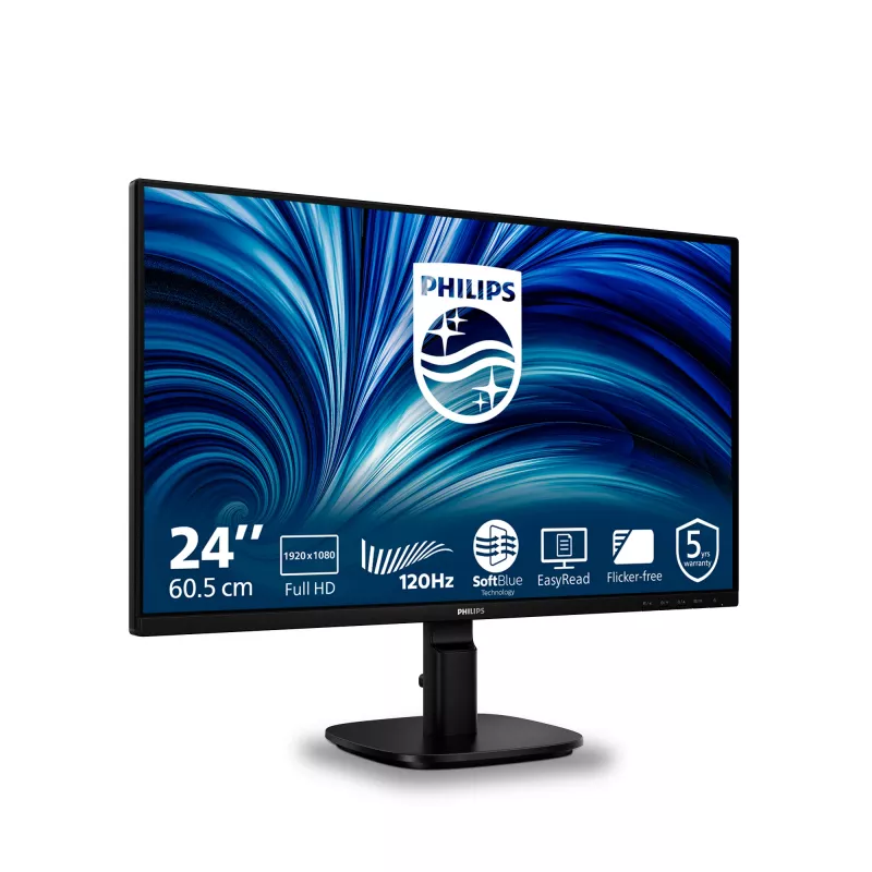 Philips 2000 sērija 24B2N2200/00 datora monitors 60,5 cm (23,8 collas) 1920 x 1080 pikseļi Full HD LCD Melns
