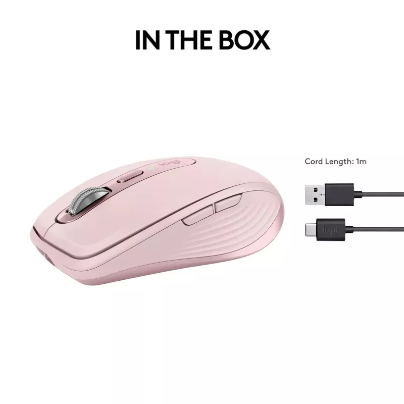pele Logitech MX 3S Pink USB Optical