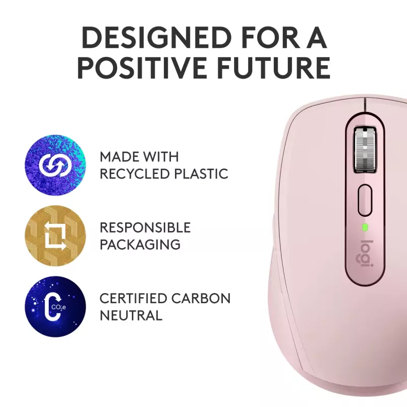 pele Logitech MX 3S Pink USB Optical