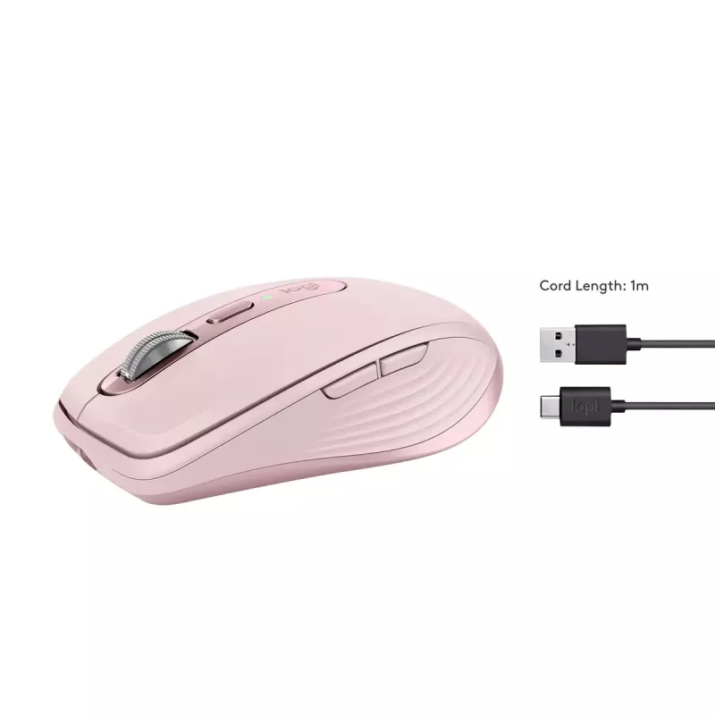 pele Logitech MX 3S Pink USB Optical
