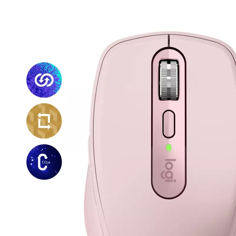 pele Logitech MX 3S Pink USB Optical