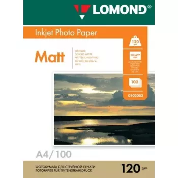 Tintes fotopapīrs Lomond 0102003 matēts 120 g/m² A4 100 loksnes