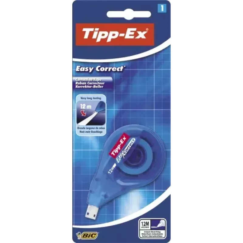 Korekcijas lente BIC 8290362 12 m Zila Balta 4,2 mm