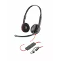 HP Poly Poly Melnswire 3225 Stereo USB-A austiņas, vadu, birojam/zvanu centram, 87 g, austiņas, melnas
