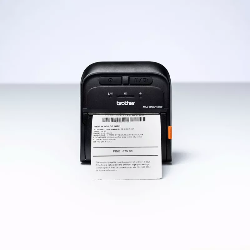 Brother RJ-3035B POS printeris 203 x 203 DPI Vadu un bezvadu Tiešās termiskās drukāšanas Mobilais printeris