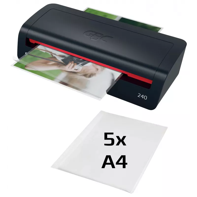 GBC 240 Home Office A4 laminators, 24 cm, karstais laminators, 2 min, 400 mm/min, 0.5 mm, A4