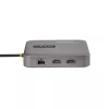StarTech.com USB C dokstacija, divi 4K 60Hz HDMI saderīga ar Macbook Pro (M1/M2/M3/M4) un Windows, USB-A/USB-C 10Gbps centrmezgls, 100W strāvas piegāde, GbE, SD, 22 collu/56 cm kabelis