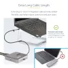 StarTech.com USB C dokstacija, divi 4K 60Hz HDMI saderīga ar Macbook Pro (M1/M2/M3/M4) un Windows, USB-A/USB-C 10Gbps centrmezgls, 100W strāvas piegāde, GbE, SD, 22 collu/56 cm kabelis