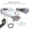 StarTech.com USB C dokstacija, divi 4K 60Hz HDMI saderīga ar Macbook Pro (M1/M2/M3/M4) un Windows, USB-A/USB-C 10Gbps centrmezgls, 100W strāvas piegāde, GbE, SD, 22 collu/56 cm kabelis