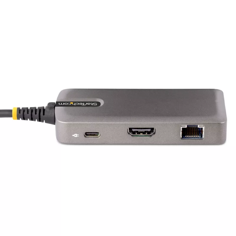 StarTech.com USB-C multiportu adapteris - 4K 60Hz HDMI - HDR - 2 portu 5Gbps USB 3.0 centrmezgls - 100W strāvas padeves caurlaide - GbE - sertificēts darbam ar Chromebook - Windows/macOS