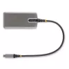 StarTech.com USB-C multiportu adapteris - 4K 60Hz HDMI - HDR - 2 portu 5Gbps USB 3.0 centrmezgls - 100W strāvas padeves caurlaide - GbE - sertificēts darbam ar Chromebook - Windows/macOS