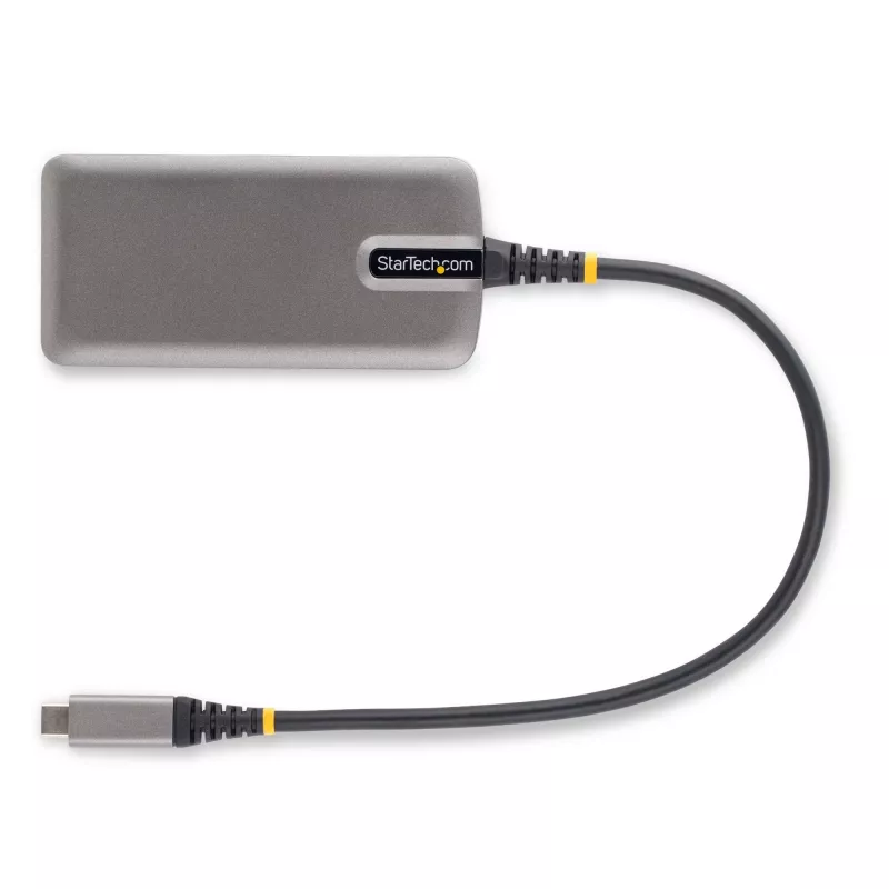 StarTech.com USB-C multiportu adapteris - 4K 60Hz HDMI - HDR - 2 portu 5Gbps USB 3.0 centrmezgls - 100W strāvas padeves caurlaide - GbE - sertificēts darbam ar Chromebook - Windows/macOS