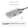 StarTech.com USB-C multiportu adapteris - 4K 60Hz HDMI - HDR - 2 portu 5Gbps USB 3.0 centrmezgls - 100W strāvas padeves caurlaide - GbE - sertificēts darbam ar Chromebook - Windows/macOS