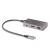 StarTech.com USB-C multiportu adapteris - 4K 60Hz HDMI ar HDR - 3 portu USB centrmezgls - 100W Power Delivery caurlaide - sertificēts Works With Chromebook - Windows/macOS/iPadOS/Android™