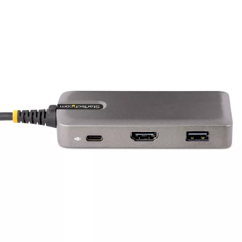 StarTech.com USB-C multiportu adapteris - 4K 60Hz HDMI ar HDR - 3 portu USB centrmezgls - 100W Power Delivery caurlaide - sertificēts Works With Chromebook - Windows/macOS/iPadOS/Android™