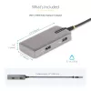 StarTech.com USB-C multiportu adapteris - 4K 60Hz HDMI ar HDR - 3 portu USB centrmezgls - 100W Power Delivery caurlaide - sertificēts Works With Chromebook - Windows/macOS/iPadOS/Android™