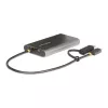 StarTech.com USB-C uz divu HDMI adapteris - USB-C vai A uz 2x HDMI - 4K 60Hz - 100W Power Delivery caurlaide - 1 pēda (30 cm) iebūvēts kabelis - USB uz HDMI vairāku monitoru pārveidotājs klēpjdatoram - TAA