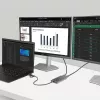 StarTech.com USB-C uz divu HDMI adapteris - USB-C vai A uz 2x HDMI - 4K 60Hz - 100W Power Delivery caurlaide - 1 pēda (30 cm) iebūvēts kabelis - USB uz HDMI vairāku monitoru pārveidotājs klēpjdatoram - TAA