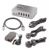 StarTech.com 10 portu USB-C centrmezgls - 8x USB-A/2x USB-C - pašdarbināms ar 65 W barošanas avotu - USB 3.1 10Gbps - galddatora/klēpjdatora USB centrmezgls ar USB-IF sertificētu 3 pēdu bloķēšanas kabeli, USB C centrmezgls