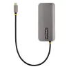 StarTech.com USB C daudzportu adapteris 4K 60Hz HDMI Video, 3 Pt 5Gbps USB-A centrmezgls, 100W USB Power Delivery caurlaide/GbE/SD/MicroSD, 12 collu/30cm kabelis, ceļojumu klēpjdatora dokstacija