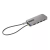 StarTech.com USB C daudzportu adapteris 4K 60Hz HDMI Video, 3 Pt 5Gbps USB-A centrmezgls, 100W USB Power Delivery caurlaide/GbE/SD/MicroSD, 12 collu/30cm kabelis, ceļojumu klēpjdatora dokstacija