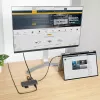 StarTech.com USB C daudzportu adapteris 4K 60Hz HDMI Video, 3 Pt 5Gbps USB-A centrmezgls, 100W USB Power Delivery caurlaide/GbE/SD/MicroSD, 12 collu/30cm kabelis, ceļojumu klēpjdatora dokstacija