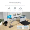 StarTech.com USB C daudzportu adapteris 4K 60Hz HDMI Video, 3 Pt 5Gbps USB-A centrmezgls, 100W USB Power Delivery caurlaide/GbE/SD/MicroSD, 12 collu/30cm kabelis, ceļojumu klēpjdatora dokstacija