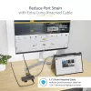 StarTech.com USB C daudzportu adapteris 4K 60Hz HDMI Video, 3 Pt 5Gbps USB-A centrmezgls, 100W USB Power Delivery caurlaide/GbE/SD/MicroSD, 12 collu/30cm kabelis, ceļojumu klēpjdatora dokstacija