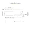 StarTech.com USB C daudzportu adapteris 4K 60Hz HDMI Video, 3 Pt 5Gbps USB-A centrmezgls, 100W USB Power Delivery caurlaide/GbE/SD/MicroSD, 12 collu/30cm kabelis, ceļojumu klēpjdatora dokstacija