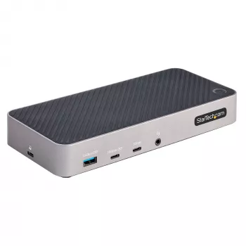 StarTech.com USB-C trīs monitoru dokstacija - HDMI/DP trīskāršs 4k USB-C doks - 5x USB centrmezgls - GbE - 100W PD - Universāla vairāku monitoru dokstacija - saderīga ar Thunderbolt 3/4