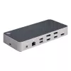 StarTech.com USB-C trīs monitoru dokstacija - HDMI/DP trīskāršs 4k USB-C doks - 5x USB centrmezgls - GbE - 100W PD - Universāla vairāku monitoru dokstacija - saderīga ar Thunderbolt 3/4