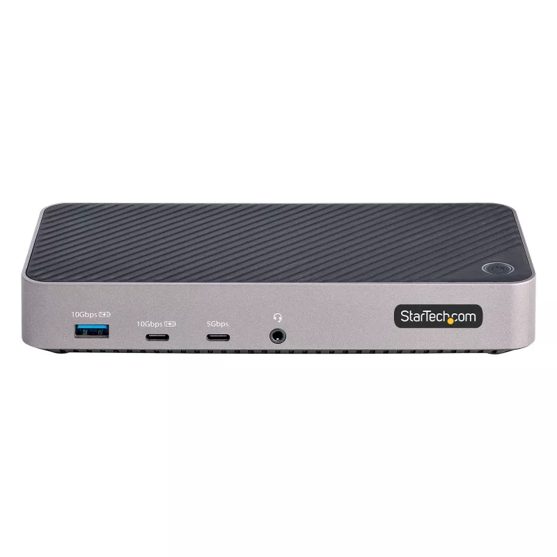 StarTech.com USB-C trīs monitoru dokstacija - HDMI/DP trīskāršs 4k USB-C doks - 5x USB centrmezgls - GbE - 100W PD - Universāla vairāku monitoru dokstacija - saderīga ar Thunderbolt 3/4