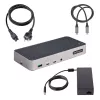 StarTech.com USB-C trīs monitoru dokstacija - HDMI/DP trīskāršs 4k USB-C doks - 5x USB centrmezgls - GbE - 100W PD - Universāla vairāku monitoru dokstacija - saderīga ar Thunderbolt 3/4