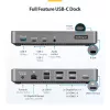 StarTech.com USB-C trīs monitoru dokstacija - HDMI/DP trīskāršs 4k USB-C doks - 5x USB centrmezgls - GbE - 100W PD - Universāla vairāku monitoru dokstacija - saderīga ar Thunderbolt 3/4