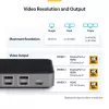 StarTech.com USB-C trīs monitoru dokstacija - HDMI/DP trīskāršs 4k USB-C doks - 5x USB centrmezgls - GbE - 100W PD - Universāla vairāku monitoru dokstacija - saderīga ar Thunderbolt 3/4