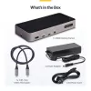 StarTech.com USB-C trīs monitoru dokstacija - HDMI/DP trīskāršs 4k USB-C doks - 5x USB centrmezgls - GbE - 100W PD - Universāla vairāku monitoru dokstacija - saderīga ar Thunderbolt 3/4