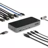 StarTech.com USB-C trīs monitoru dokstacija - HDMI/DP trīskāršs 4k USB-C doks - 5x USB centrmezgls - GbE - 100W PD - Universāla vairāku monitoru dokstacija - saderīga ar Thunderbolt 3/4