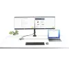 StarTech.com USB-C trīskāršu monitoru vairākportu adapteris, dubultā 4K 60Hz + 4K 30Hz HDMI un DisplayPort, 3 portu USB 10Gbps centrmezgls, 100W PD caurlaide, GbE, ceļojumu dokstacija, Windows un ChromeOS