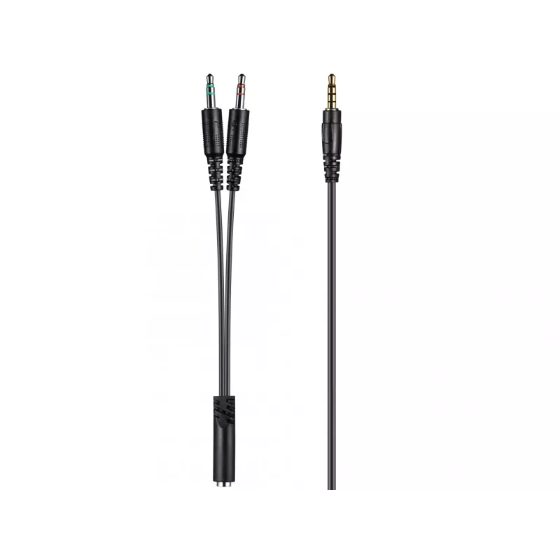 Sandberg MiniJack Chat Headset, Vadu, Zvaniem/Mūzikai, 20 - 20000 Hz, 180 g, Austiņas, Melns