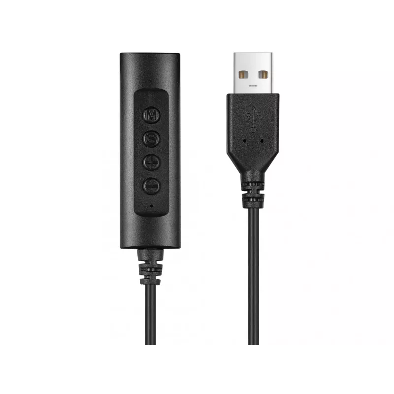 Sandberg 2in1 Office Headset Jack+USB, vadu, birojs/zvanu centrs, 20 - 20000 Hz, 110 g, austiņas, melnas