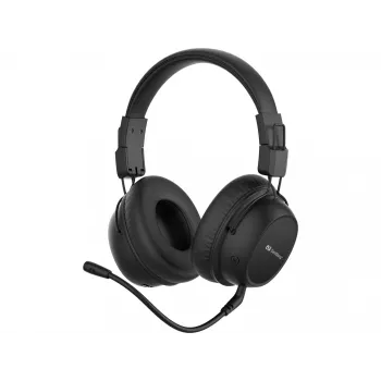 Sandberg bezvadu austiņām ANC FlexMic, bezvadu, spēlēm, 20–20000 Hz, 211 g, austiņas, melnas