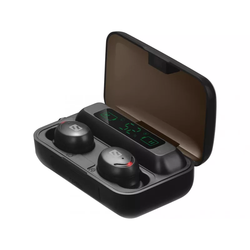 Sandberg Wireless Earbuds + Powerbank, True Wireless Stereo (TWS), 20 - 20000 Hz, Zvani/Mūzika, Headset, Melns