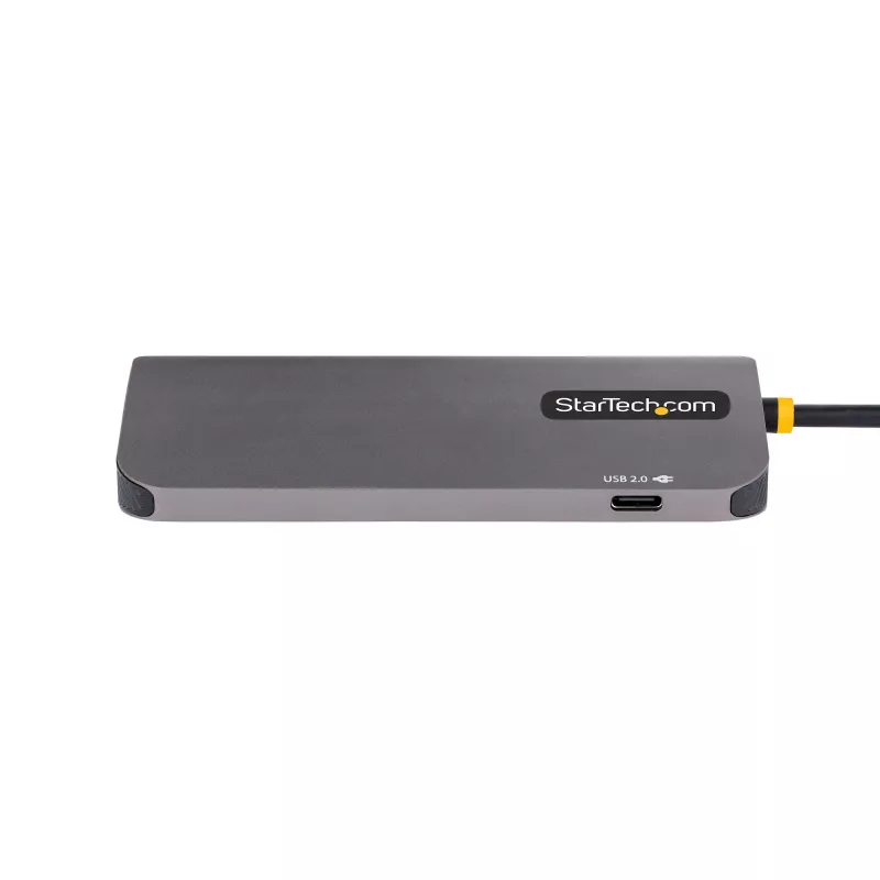 StarTech.com USB-C daudzportu adapteris, 4K 60Hz HDMI video, 3 portu 5Gbps USB centrmezgls, 100W jaudas padeves caurlaide, GbE, 12 collu/30 cm kabelis, mini ceļojuma dokstacija, klēpjdatora dokstacija