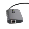 StarTech.com USB-C daudzportu adapteris, 4K 60Hz HDMI video, 3 portu 5Gbps USB centrmezgls, 100W jaudas padeves caurlaide, GbE, 12 collu/30 cm kabelis, mini ceļojuma dokstacija, klēpjdatora dokstacija