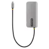 StarTech.com USB-C daudzportu adapteris, 4K 60Hz HDMI video, 3 portu 5Gbps USB centrmezgls, 100W jaudas padeves caurlaide, GbE, 12 collu/30 cm kabelis, mini ceļojuma dokstacija, klēpjdatora dokstacija